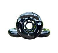 Neumático De Rueda Patinaje 84A 8 Piezas for Ruedas Patines En Línea Para Patin(Black,80mm)