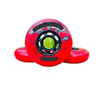 Neumático De Rueda Patinaje 84A 8 Piezas for Ruedas Patines En Línea Para Patin(Red,72mm)