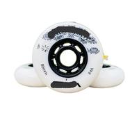 Neumático De Rueda Patinaje 84A 8 Piezas for Ruedas Patines En Línea Para Patin(White,76mm)