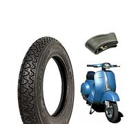 Neumático Deestone 3.00-10 42J + cámara de neumático diseño Michelin compatible con Vespa 50 Special PK 50