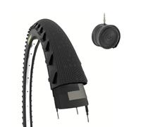 Neumático Demi Slick 26 x 1.95, Llanta Ruedas Bicicleta + Cámara de Aire para Bicicleta Adulto MTB Caucho de Carretera