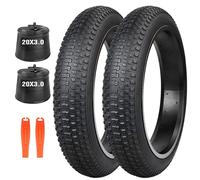 Neumático Fat Bike 16/20x3.0 Pulgadas, Neumático Heavy Duty 16 x 3.0(76 - 305) / 20 x 3.0(76 - 406) para E-Bike/MTB/Fat Bike (20x3.0 Pulgada 2 Kit(2 neumáticos + 2 cámaras de Aire + 2 Desmontables))