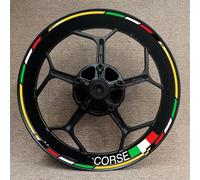 Neumático Motocicleta 17 Pulgadas para Ducati Corse V4 797 748 1098 S 821 696 para Monster 1100, Pegatinas De Rueda, Calcomanías De Rayas Reflectantes(Color 4)