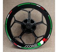 Neumático Motocicleta 17 Pulgadas para Ducati Corse V4 797 748 1098 S 821 696 para Monster 1100, Pegatinas De Rueda, Calcomanías De Rayas Reflectantes(Color 23)