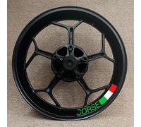 Neumático Motocicleta 17 Pulgadas para Ducati Corse V4 797 748 1098 S 821 696 para Monster 1100, Pegatinas De Rueda, Calcomanías De Rayas Reflectantes(Color 7)