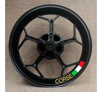 Neumático Motocicleta 17 Pulgadas para Ducati Corse V4 797 748 1098 S 821 696 para Monster 1100, Pegatinas De Rueda, Calcomanías De Rayas Reflectantes(Color 2)