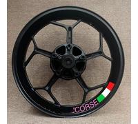 Neumático Motocicleta 17 Pulgadas para Ducati Corse V4 797 748 1098 S 821 696 para Monster 1100, Pegatinas De Rueda, Calcomanías De Rayas Reflectantes(Color 19)