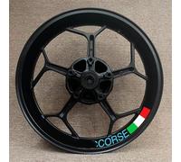Neumático Motocicleta 17 Pulgadas para Ducati Corse V4 797 748 1098 S 821 696 para Monster 1100, Pegatinas De Rueda, Calcomanías De Rayas Reflectantes(Color 25)