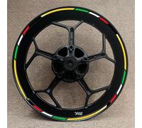 Neumático Motocicleta 17 Pulgadas para Ducati Corse V4 797 748 1098 S 821 696 para Monster 1100, Pegatinas De Rueda, Calcomanías De Rayas Reflectantes(Color 20)