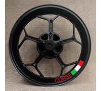 Neumático Motocicleta 17 Pulgadas para Ducati Corse V4 797 748 1098 S 821 696 para Monster 1100, Pegatinas De Rueda, Calcomanías De Rayas Reflectantes(Color 6)