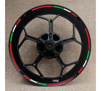 Neumático Motocicleta 17 Pulgadas para Ducati Corse V4 797 748 1098 S 821 696 para Monster 1100, Pegatinas De Rueda, Calcomanías De Rayas Reflectantes(Color 26)