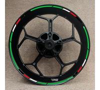 Neumático Motocicleta 17 Pulgadas para Ducati Corse V4 797 748 1098 S 821 696 para Monster 1100, Pegatinas De Rueda, Calcomanías De Rayas Reflectantes(Color 28)