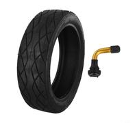 Neumático sin cámara de 10 pulgadas 10x250-6.5 para scooter eléctrico Ninebot Max compatible con modelos G30E G30LP solo para uso en propiedades privadas (neumático+boquilla doblada)