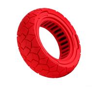 Neumático sin cámara de 9 pulgadas 9x3.0-5.5 para Kukirin G2 Pro E-scooter, rueda de goma con ranuras antideslizantes para terrenos difíciles, negro (rojo)