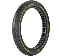 Neumático sólido, 16 x 2.125 pulgadas, rueda de goma a prueba de pinchazos, no necesita inflado, conducción estable, para silla de ruedas de bicicleta eléctrica (amarillo)