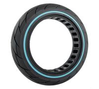 Neumático sólido de 10 pulgadas 10 x 2.125 pulgadas para Segway NineFor F20 F25 F30 Scooter construido con goma densa para una distribución constante de la carga (azul)