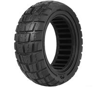 Neumático sólido de 11 pulgadas 90/65-6.5 con amortiguación de panal para Dualtron Thunder para Kaabo para scooter eléctrico Speedual All Terrain, rueda de goma no neumática negra (negro)