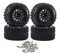 Neumáticos Camiones 128 Mm Hex para Traxxas para Maxx 1/10 RC | Mejora tu RC car con neumáticos monster truck 128mm, agarre fuerte, flancos reforzados y fijación Carreras