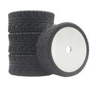 Neumáticos Carreras para Hobao para Team para Losi Carson 1/8 RC | Las ruedas plástico neumáticos goma 100mm brindan agarre firme y estable curvas para 1/8 carretera. Juego Ruedas RC