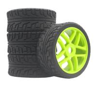 Neumáticos Carreras para Hobao para Team para Losi Carson 1/8 RC | Las ruedas plástico neumáticos goma 100mm brindan agarre firme y estable curvas para 1/8 carretera. Juego Ruedas RC