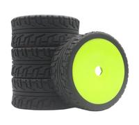 Neumáticos Carreras para Hobao para Team para Losi Carson 1/8 RC | Las ruedas plástico neumáticos goma 100mm brindan agarre firme y estable curvas para 1/8 carretera. Juego Ruedas RC