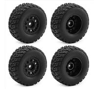 Neumáticos Coche RC Compatible con ARRMA para Mojave para GROM 1/14 Piezas De Mejora para Coche RC Accesorios De Repuesto WOWFU - 4 Llantas con Neumáticos(Black)