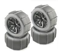 Neumáticos Coche RC Compatible con WLtoys 144001 124018 124019 12428 ABC 12427 144002 1/14 1/16 RC Car Parts Neumáticos De Rueda De 80 Mm Neumático De Playa Buje Hexagonal De 12 Mm(2pcs)