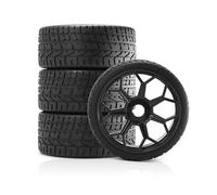 Neumáticos Coche RC para Arrma para Delitos Graves para Infracciones 6S para BLX 4 Neumáticos RC De 2,9" Diámetro Exterior De 3,94" con Ruedas De Panal Accesorios De Actualización(Black)