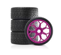 Neumáticos Coche RC para Arrma para Delitos Graves para Infracciones 6S para BLX 4 Neumáticos RC De 2,9" Diámetro Exterior De 3,94" con Ruedas De Panal Accesorios De Actualización(Purple)