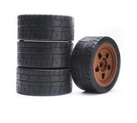 Neumáticos Coche RC para ARRMA por Infracción por Delito Grave para LT18090 1/7 Neumático RC Modelo De Simulación Accesorios Neumáticos Run-Flat Neumáticos 4 Uds(Brown)