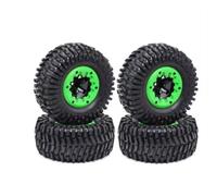 Neumáticos Coche RC para DBX-10 para Traxxas para Slash para ARRMA para SENTON 1/10 4 Uds para ZD para Racing RC Ruedas Neumáticos 65mm Llanta 12mm Adaptador Hexagonal(Green)