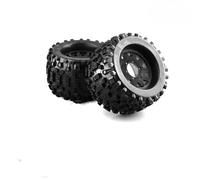Neumáticos Coche RC para HPI para Redcat para Rovan para Savage 2 Uds 165MM para Monster Truck Llanta De Rueda Juego De Neumáticos 12 14 17mm Hub Hex para Coche Todoterreno RC 1/8(P3)