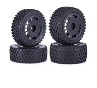 Neumáticos Coche RC para HSP para HPI para Wltoy para Tamiya para TT-02B para DT-02 4 Uds. Rueda Carretera Pegada 88mm para Coche RC 1/10 Llantas Carreras para Rally Bandas Pegamento Montaje(A)