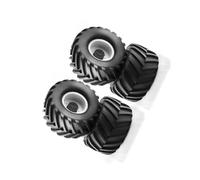 Neumáticos Coche RC para Mk2 para Axial para Kyosho para Tamiya para Hpi para Traxxas para 1:10 RC para Monster Truck 1/10 133X73mm Neumáticos De Camión Pieza De Repuesto(Silver)