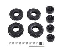 Neumáticos Coche RC Para MN 1/2 D90 98 99S 78 82 99sV2 1/16 Para WPL C14 C24 C34 Neumático Para Tipo Clip Blando Piel RC Coche Actualización Metal Accesorios Y Reparación(Black)