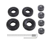 Neumáticos Coche RC Para MN 1/2 D90 98 99S 78 82 99sV2 1/16 Para WPL C14 C24 C34 Neumático Para Tipo Clip Blando Piel RC Coche Actualización Metal Accesorios Y Reparación(Gray)