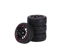 Neumáticos Coche RC para Redcat para HPI para Tamiya para Exceed para HSP 144001 1/10 RC Touring Car 65 Mm En Neumáticos De Carretera Y Llantas Ruedas 12 Hex Hub 4PCS