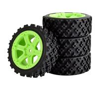 Neumáticos Coche RC para Tamiya para XV01 para XV02 para TA06 para TT01 para TT02 1/10 RC Ruedas Coche De Carreras Neumáticos para Rally Y Carretera Hexagonal 12 Mm(Green,C)