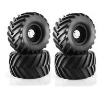 Neumáticos Coche RC para Traxxas para HIMOTO para HSP para HPI para Tamiya para Kyosho 1/10 para Monster Truck para Buggy Neumáticos De 133 Mm Piezas Ruedas Hexagonales 12(Black)