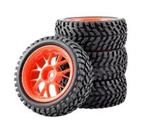 Neumáticos Coche RC para Trxs para HSP para Tamiya para HPI para Kyosho 1/10 RC Car On Road Wheels Drift Rims 75mm RC Neumáticos para On-Road(Red)