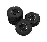 Neumáticos de 4 ruedas con par extendido para TRX4M diseñados para Traxxas RC Crawlers incluyendo para Defender y escala 1/18 que ofrece rendimiento todoterreno (plata A)