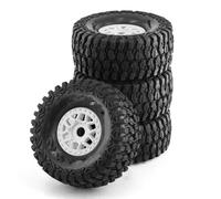 Neumáticos de Coche RC Compatible con ARRMA para Mojave para TRAXXAS 1/7 RC Coche para Desierto Camión De Recorrido Corto Todoterreno para Buggy Neumático De 135mm Rueda Hexagonal De 17mm(White)