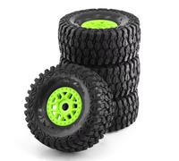 Neumáticos de Coche RC Compatible con ARRMA para Mojave para TRAXXAS 1/7 RC Coche para Desierto Camión De Recorrido Corto Todoterreno para Buggy Neumático De 135mm Rueda Hexagonal De 17mm(Green)