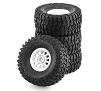 Neumáticos de coche RC Compatible Con ARRMA Para Mojave Para TRAXXAS 1/7 RC Coche Todoterreno Para Buggy 4 Uds 135mm Para Desierto Neumático De Camión De Recorrido Corto Rueda Hexagonal De 17mm(White)