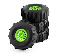 Neumáticos de Coche RC Compatible con ARRMA para Mojave para TRAXXAS 1/7 Todoterreno para Buggy Camión De Recorrido Corto del Desierto 4 Uds. Neumático para Arena De 138mm Rueda Hexagonal 17mm(Green)