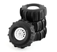 Neumáticos de Coche RC Compatible con ARRMA para Mojave para TRAXXAS 1/7 Todoterreno para Buggy Camión De Recorrido Corto del Desierto 4 Uds. Neumático para Arena De 138mm Rueda Hexagonal 17mm(White)