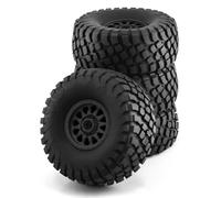 Neumáticos de Coche RC Compatible con ARRMA para Mojave para TRAXXAS para UDR 1/7 RC Car 138 Mm Todoterreno para Buggy Desierto Neumático De Camión De Recorrido Corto Rueda Hexagonal De 17 Mm(Black)