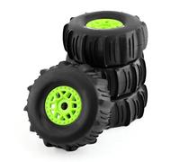 Neumáticos de Coche RC Compatible con ARRMA para Mojave para TRAXXAS para UDR 1/7 Todoterreno para Buggy 138 Mm Camión De Recorrido Corto Desierto Neumático para Arena Rueda Hexagonal De 17 Mm(Green)
