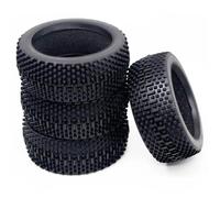 Neumáticos de Coche RC Compatible con HSP para Redcat para Losi para HPI para Kyosho MP9 para Hobao 1/8 Piezas De RC Todoterreno para Buggy Car Neumático De Goma De 110 Mm 4 Piezas