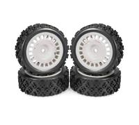 Neumáticos de Coche RC Compatible con TT02 TT01 XV01 PTG-2 DF-03 WR8 1/10 RC Car Part Plastic para Rally Tires Llantas Pegadas Neumáticos Llantas RC Neumáticos